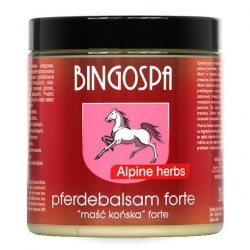BINGOSPA maść końska Pferdebalsam forte z alpejskim ziołami 250g
